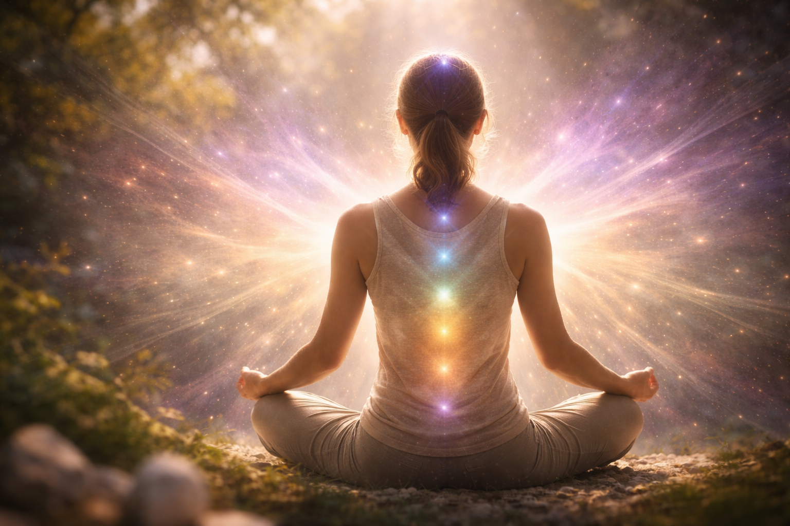 Sesión de Alineación Energética Expandida — péndulo, chakras, cristaloterapia y cromoterapia integrados